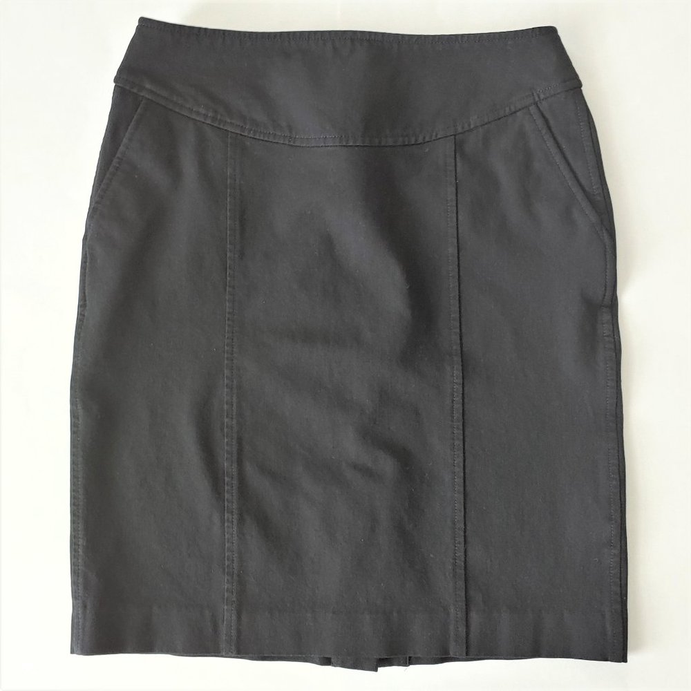 Banana Republic black stretch pencil skirt size 4